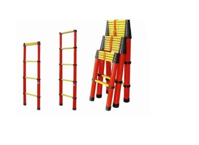 China FRP Fiberglass Telescoping Ladder , Insulated Fiberglass Telescopic Ladder for sale