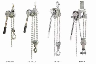 China 3 Hubhöhe Ton Manual Lever Chain Hoists Aluminiumlegierungs-1.5m zu verkaufen