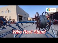 1000 kn torque integrated cable reel stand colored with disc tension brake