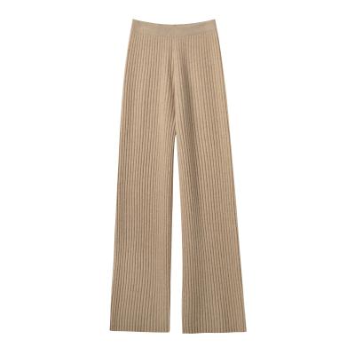 China Anti-wrinkle hot sale 35%Cashmere 65%Wool women pants for winter six kinds high quality color for sale