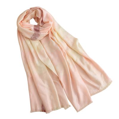 China Daily Life Jacquard Winter Women Wool Scarf High Quality Modal Shawl for sale