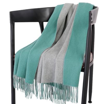 China Wholesale Daily Life Women Winter Lambswool Double 100% Pure Cashmere Scarf Shawl for sale