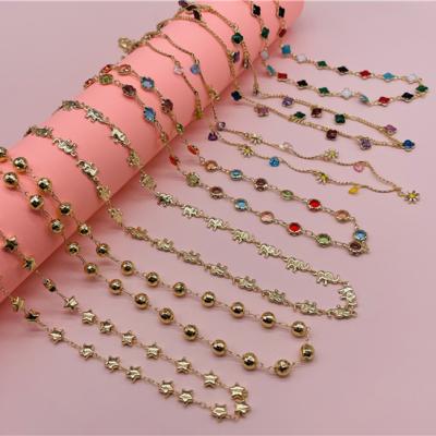 China FASHIONABLE Korean Luxury Choker Chain Copper Cartoon Star Pentagon Gemstone 2021 Style Handmade Necklace for sale