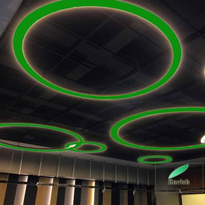 China Modern High Quality Round Circle Shape Pendant Light With Different Shell Colors RGB Color for sale