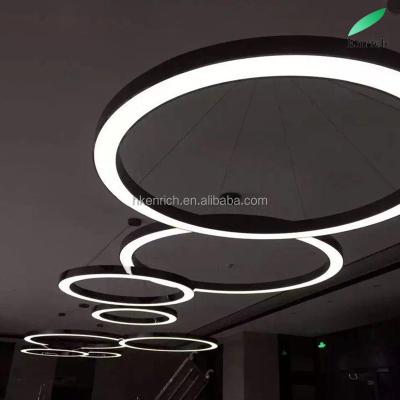 China Modern Modern LED Circular Acrylic Pendant Lamp For Bedroom for sale