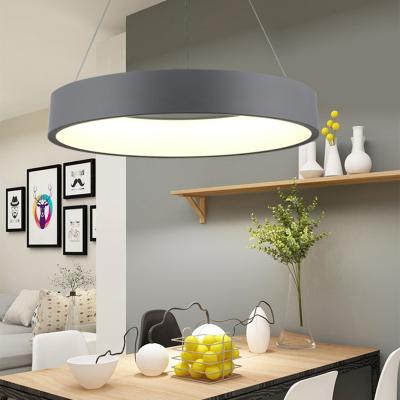 China Modern Design LED Ceiling Circle Light Indoor Light Round Shape Modern Suspended Light for sale