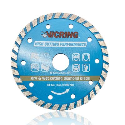 China VICRING 125mm Turbo Ceramic Diamond Cutting Disc Blade for sale