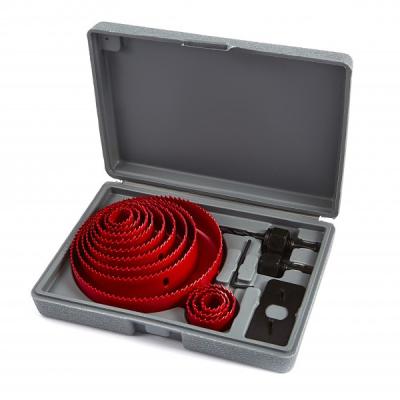 China 16pc Metal Carbon Steel Hole Saw Set for sale