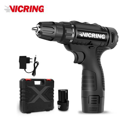 China Professional Repair Tools VICRING Machine- Rechargeable Li-ion Battery 12v Electric Power Cordless Drills for sale