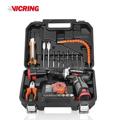 China Repairing Tools VICRING 102 Pcs Tool Kits With Plastic Box Mechanic Power Tools Combo Sets Household Tool Kits for sale