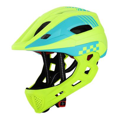 China Net Bug Helmet Kids Bike Helmet Full Face PC&EPS Body Mount Sports Helmet Outdoor Safety Kids Bike With Regulator Helmet For Kids for sale