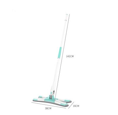 China Sustainable 360 ​​Floor Cleaning Type X Form Mental Hands Twist Free Broom for sale