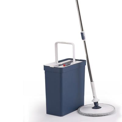 China 2021 New Sustainable Microfiber Scratch Squeeze Wet And Wet Free 360 ​​Hand Flat Mop And Bucket for sale