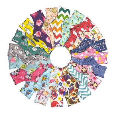 China Super Absorbent High Quality Certified Eco Friendly No Leakage Washable Reusable Cotton Cloth Female Period Pads Panty Liners for sale