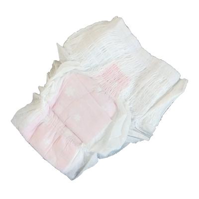 China GAD424 Pink Printed Printed Composite Film PP Tape Adult Medical Grade Women Diaper Pull Up Plastic Diaper Pants For Ethiopia Women for sale