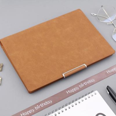 China Automotive Accept Custom Logos Vintage A5 Loose Leaf Custom Logos Diary Book Official PU Leather Soft Cover Inside Paper Notebook for sale