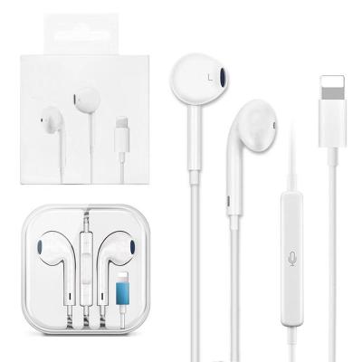 China factory wholesale original quality In-ear for 8pin to light up earphones blue tooth cable earphone with Mic For Iphone 7/8/x/11/12/13 for sale