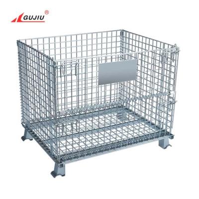 China Collapsible Industrial Heavy Duty Logistics Transport Wire Mesh Container for sale