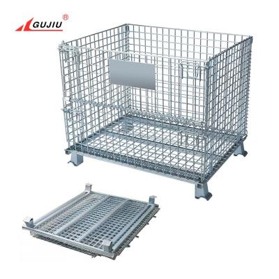 China Industrial PET Preform Steel Bottle Wire Mesh Cage For Storage for sale