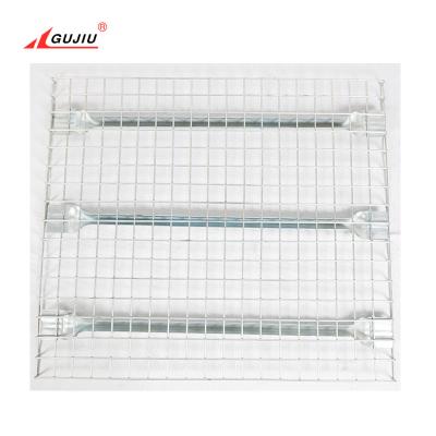 China Corrosion Protection Galvanized / Hot Dip / Powder Coating 50*50 50*100 mm Warehouse Rack Used Wire Mesh Deck Panel Wire Shelv for sale