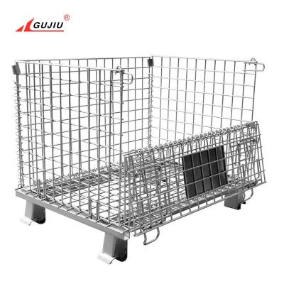 China Logistics Transport Rack Modular Promotion Heavy Duty Wire Hinges Large Iron Stainless Steel Cage For Storage for sale