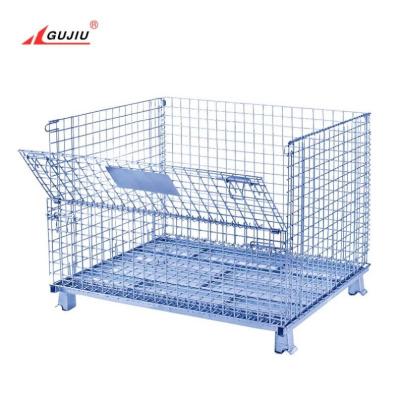 China High Quality Collapsible Bottle Mobile Cylinder Echnology Warehouse Logistics Echnology Liquor Gas Wine Folding Folding Storage Cage for sale