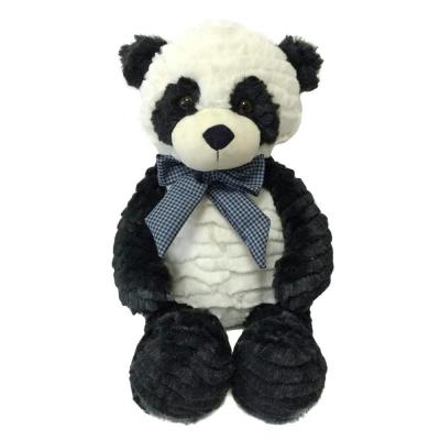 China Plush Stuffed Animal Toy Stuffed Cute Soft Toy Ribbon Panda For Baby Gift for sale