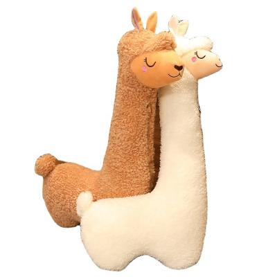 China Soft Toy Hot Sale Huggable Cuddly Plush Alpaca Toy For Baby Birthday Gift for sale