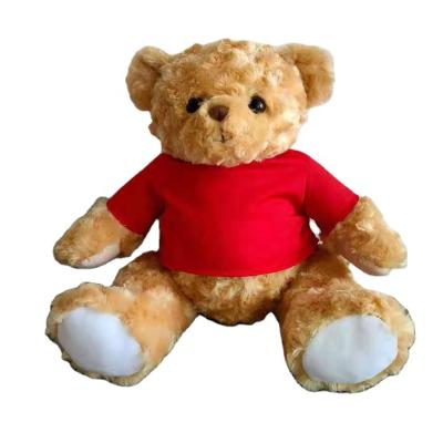 China Logo Custom Stuffed Adorable Huggable Plush Teddy Bear Toy For Baby Gift for sale