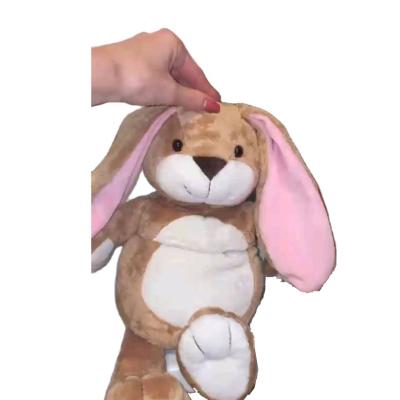 China Sofa Cushion Hot Sale Winter Custom Microwavable Stuffed Rabbit Warmer Plush Toy for sale