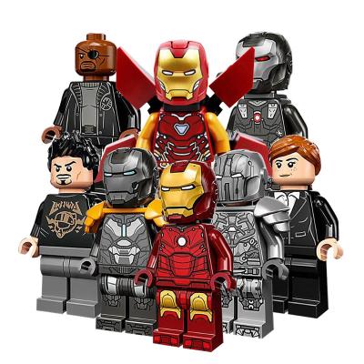 China DC Plastic Building Block MK3 MK85 Mini Action Figure Blocks Mini Toy KM66029-66036 Cartoon Tony Iron Virginia Pepper Potts Toys Boys Children for sale