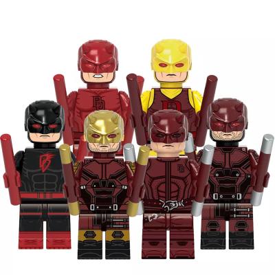 China D.C Mini Character Building Block Plastic Blind Children Toys Cartoon Toy X0346 Super Heroes Movie Daredevil Flying Figure for sale