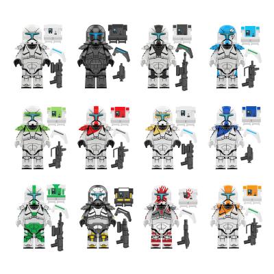 China Military Toy KT1049 Clone Trooper Bad Platoon MINI Action Figure Delta Space Wars Batch Building Block Kids Gift Toys KT1048 for sale