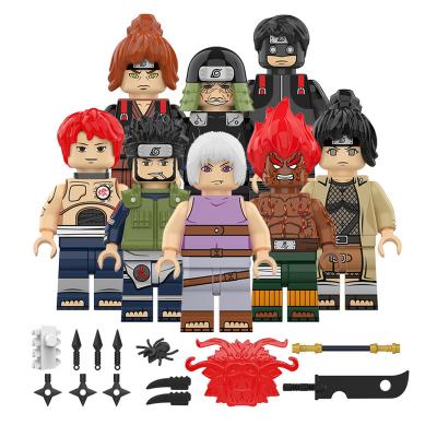 China Mini Building Block Bricks Plastic Toy KDL811 Toy Japanese Anime Character Figure Hidan Zetsu Uzumaki Uchiha Kakuzu Cartoon Pein for sale