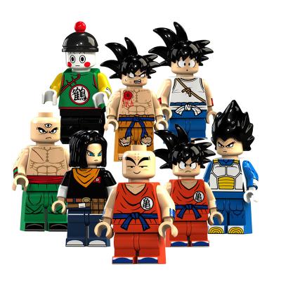 China Mini Dragon Vegeta Piccolo DBZ Japanese ABS Cartoon Toy KT1007 Anime Ball Action Number Building Block Bricks Plastic Kids Collect Toy for sale