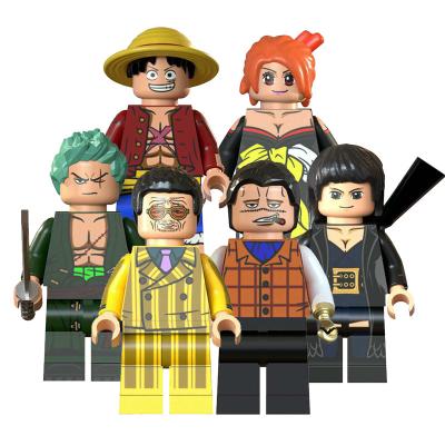 China One Piece Zoro Collectible Toys Sir Crocodile Namie Robin Luffy Mini Building Blocks Figure For Cartoon Toy KT1005 Anime Cartoon for sale