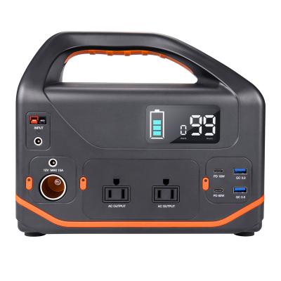 China Type C 500W 555wh Home Portable Solar Inverter Generator Energy Storage Ups Camping Lithium Battery Power Station for sale