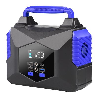 China Type C Portable Power Station 150W  with Pure Sine Wave AC Outlet LED  Solar Generator Backup Power for Camping Outdoor Emergency for sale