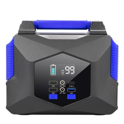 China Type C safe home backup power supply 150w portable power station with lithium battery power generator for sale