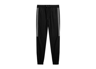 Chine Ajustement mince de pantalon de survêtement de coton conique par noir de style inférieur élastique de Casaul pour les hommes à vendre