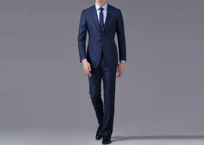 China OEM Service Men Navy Blue Prom Suits Back Vent Slim Casual Blazer Anti - Static for sale