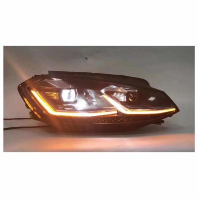 China Top Sales Angel Eye Head Lamp For VW GOLF 7/7.5 Car Led Headlight For VW Golf 7 Led Headlight For Golf 7.5 2013-2018 Silver for sale