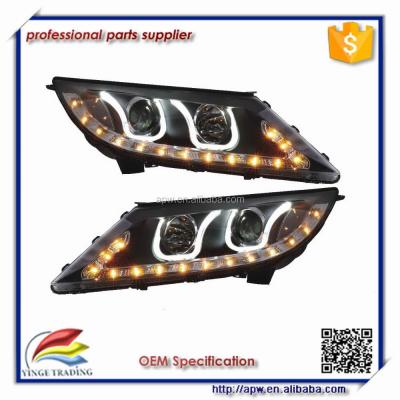 China 2011-2014 Year Headlight For Sportage R LED Band U Style Angel Eyes LDV2 APJ04590 for sale