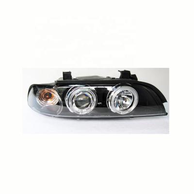 China ABS LED CCFL Angel Eyes Head Lamp 520 Series For E39 5 525 528 530 535 540 Years 1995-2003 for sale