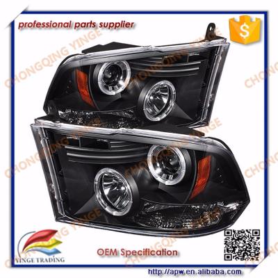 China For Dodge Ram Pickup F1500 LED Angel Eyes Headlights 2009-2012 Year APJ05952 for sale