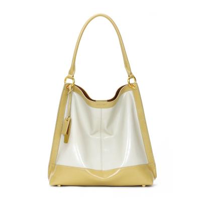 China Fashion Ladies Luxury Genuine Leather Shoulder Bag Large Tote Handbag For Women Custom Made for sale