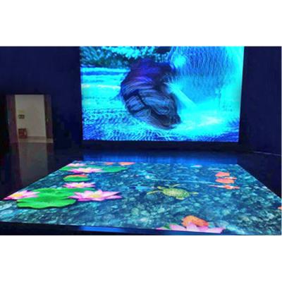 China portable indoor dj disco panel tile lightweight 3d tempered glass led dance floor for sale