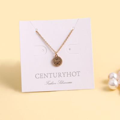 China Custom Brand Eco-Friendly Logo Personalized Jewelry Tag Earring and Necklace Display Card Earrings Packing Supplies for sale