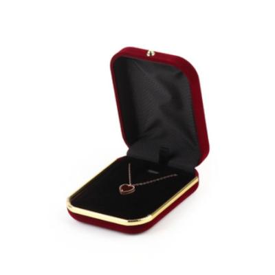 China Fashionable custom logo travel jewelry box Madame LED jewelry box red joyeros joyeros box packaging small for sale