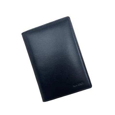 China Custom Genuine Leather Passport Holder Logo Credit Card Case High Quality for sale